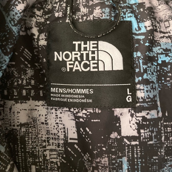 The North Face Grey Nylon Polyester Windbreak Waterproof Hood Parka Jacket Sz L - Picture 5 of 16